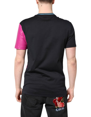 Multicolor Printed Logo Short Sleeve T-shirt