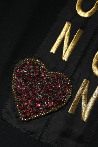 Black Fashion Devotion Embellish Mini Dress
