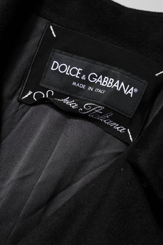 Black Wool Sartoria Italiano Blazer Jacket