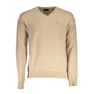 Suéter de lyocell beige para hombre