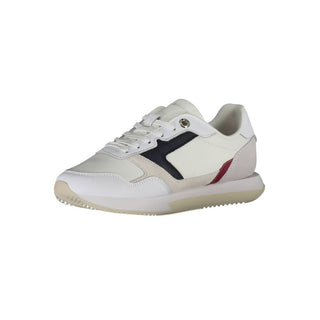 Weiße Polyester Damen-Sneaker