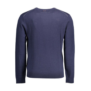 Suéter azul de lana para hombre