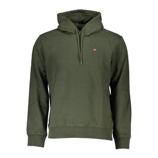 Sudadera verde de algodón para hombre