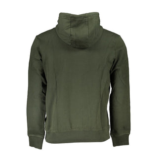 Sudadera verde de algodón para hombre