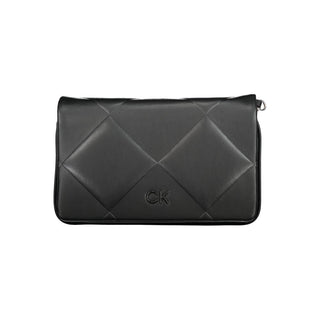 Bolso negro de poliuretano para mujer