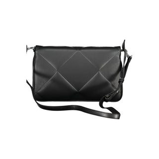 Bolso negro de poliuretano para mujer