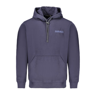 Blue Cotton Men Sweater