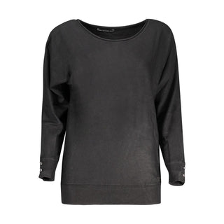Schwarzer Viscose Pullover für Damen