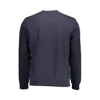 Blue Cotton Men Sweatshirt