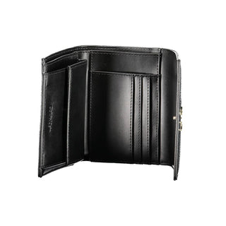 Cartera para mujer de poliuretano negro