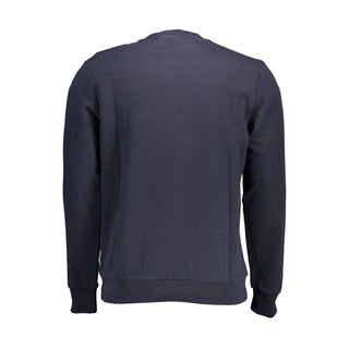 Sudadera azul de algodón para hombre
