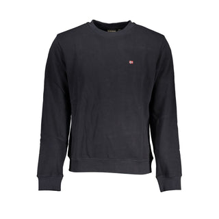 Schwarzes Baumwoll-Sweatshirt für Herren