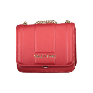 Red Polyurethane Women's Bag