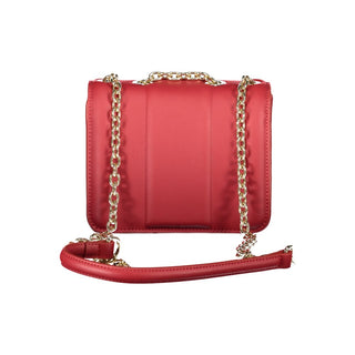 Red Polyurethane Women's Bag
