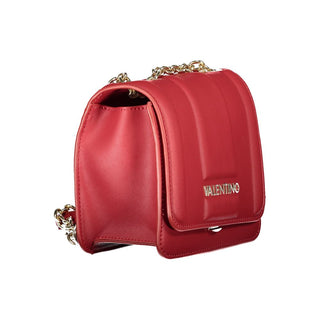 Red Polyurethane Women's Bag