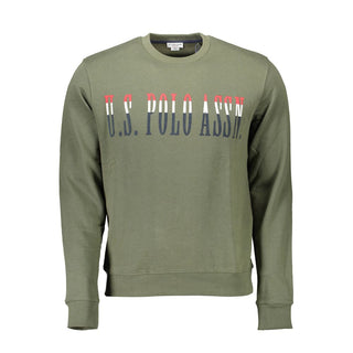 Green Cotton Men's Sweatshirt