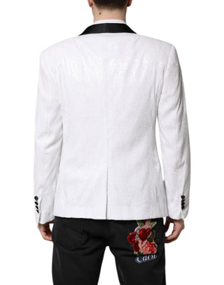 Abrigo blazer blanco para hombre de un solo botón de nailon  