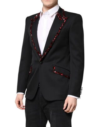 Abrigo blazer negro SICILIA con cristales para hombre  