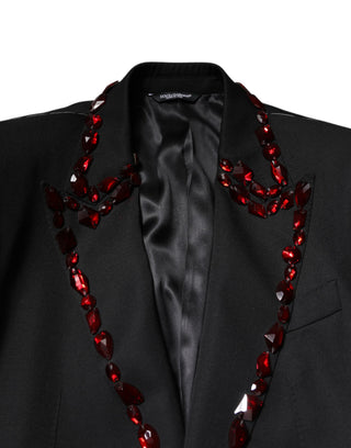 Abrigo blazer negro SICILIA con cristales para hombre  