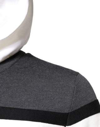 Mehrfarbiger Logo-Kapuzenpullover