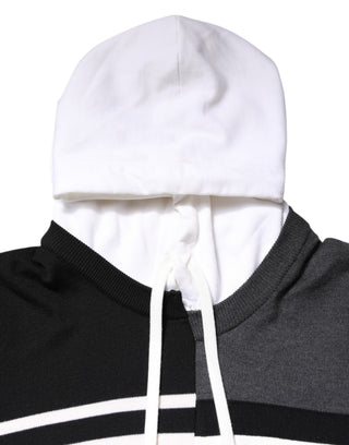 Mehrfarbiger Logo-Kapuzenpullover