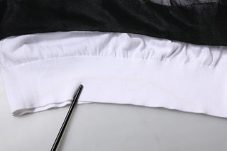Black White Logo Knitted Pullover Sweater