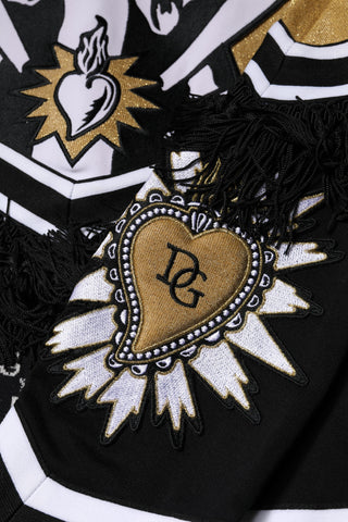 Mehrfarbiger Baumwoll-Rundhals-Pullover