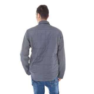 Graue Polyester-Herrenjacke
