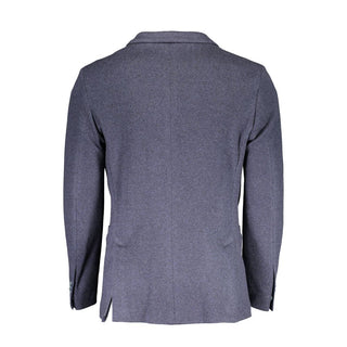 Blaue Baumwoll-Blazerjacke