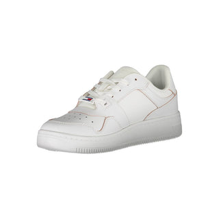 Zapatillas de cuero blancas para mujer