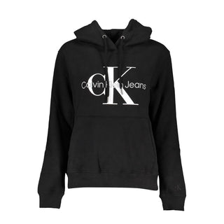 Schwarzes Baumwoll-Sweatshirt für Damen
