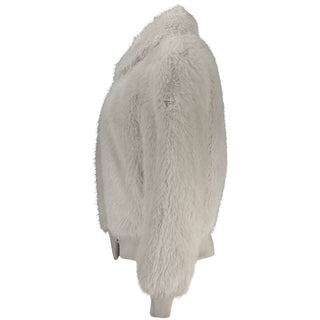 Graue Polyester Damenjacke