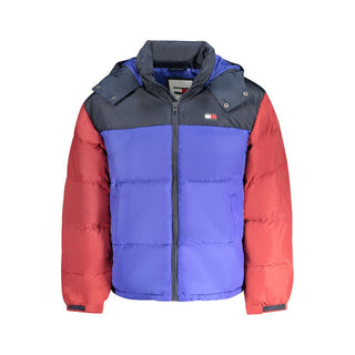Blaue Polyester-Herrenjacke