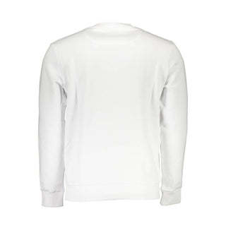 White Cotton Men Sweatshirt