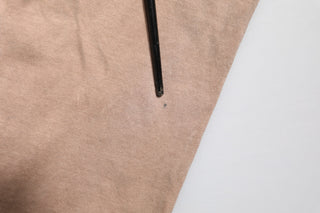 Beige Tie Dye Logo Print Cropped T-shirt