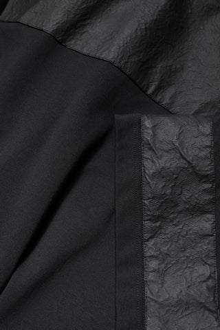 Black Cotton Short Sleeves V-neck T-shirt