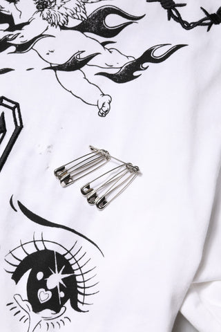 Camiseta blanca de algodón con estampado DG BLESSED
