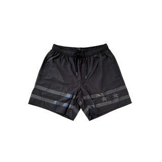 Schwarze Polyester Herren Badehose