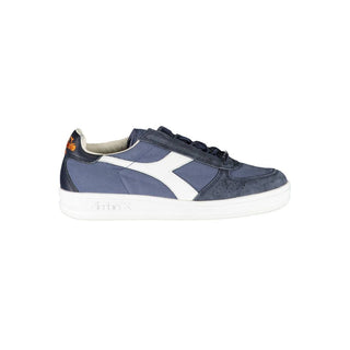 Zapatillas para mujer de cuero azul