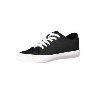 Schwarzer Polyester-Herren-Sneaker