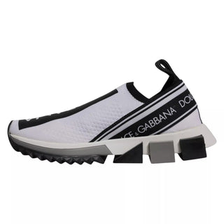White Black Slip On Sorrento Sneakers Shoes