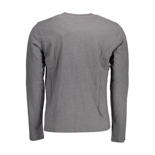 Camiseta de algodón gris para hombre