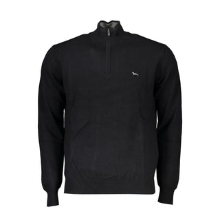 Suéter negro de algodón para hombre