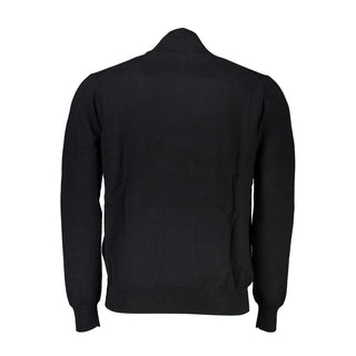 Suéter negro de algodón para hombre