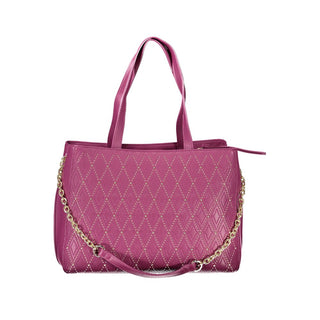 Purple Polyurethane Women's Bag