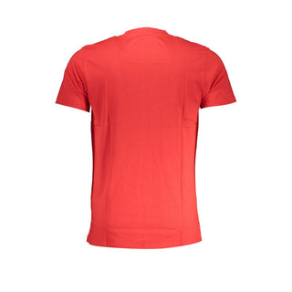 Red Cotton Men T-Shirt