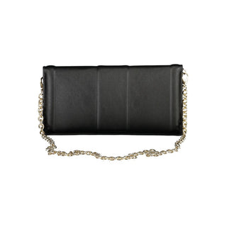 Bolso negro de poliuretano para mujer  