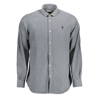 Blue Cotton Men's Shirt