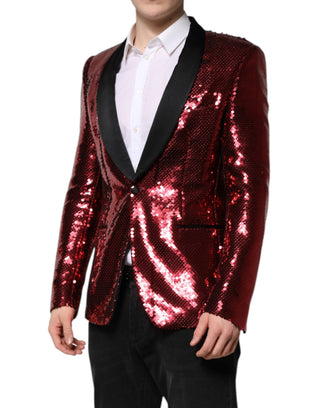 Rote SICILIA Pailletten-Blazerjacke