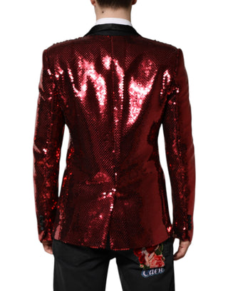 Rote SICILIA Pailletten-Blazerjacke